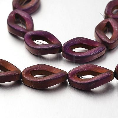 Electroplate Non-magnetic Synthetic Hematite Bead Strands G-F300-54-F-1