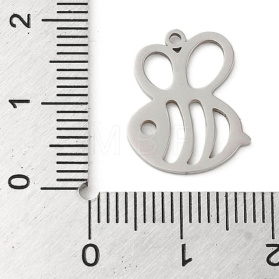 5Pcs 201 Stainless Steel Charms STAS-B064-01P-1