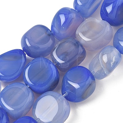 Natural Agate Beads Strands X-G-H295-D01-13-1