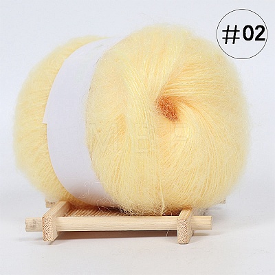 25g Angora Mohair Wool & Acrylic Fiber Knitting Yarn PW22070192682-1