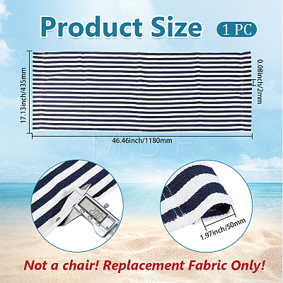 1Pc Stripe Polyester Chair Replacement Fabric AJEW-GF0014-50G-1