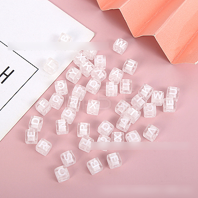 Transparent Acrylic Enamel Beads X1-TACR-TAC0002-01-1