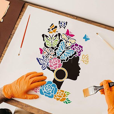 Plastic Reusable Drawing Painting Stencils Templates DIY-WH0202-262-1