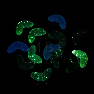 UV Plating Transparent Acrylic Beads SACR-L005-09-1