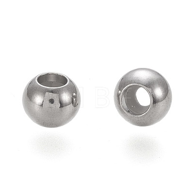 202 Stainless Steel Beads STAS-K204-02C-P-1