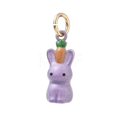 Brass Enamel Pendants KK-CBAE20A-01D-G-1
