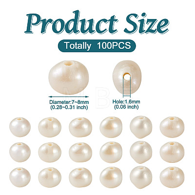 Natural Cultured Freshwater Pearl Beads PEAR-BT0002-01-1