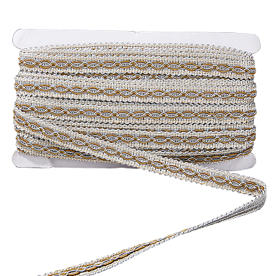 14.5M Polyester Lace Trim Ribbon OCOR-WH0101-244B-1