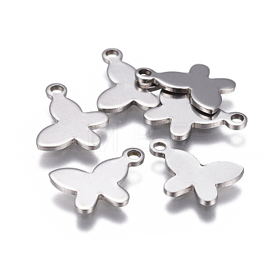 Tarnish Resistant 201 Stainless Steel Stamping Blank Tag Charms STAS-F207-24P-1