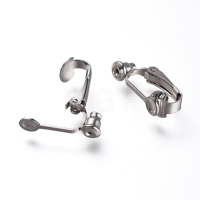 Brass Clip on Earring Converter X-KK-Q115-N-1