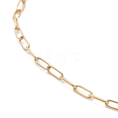 304 Stainless Steel Paperclip Chains Bracelet for Women BJEW-JB08325-1