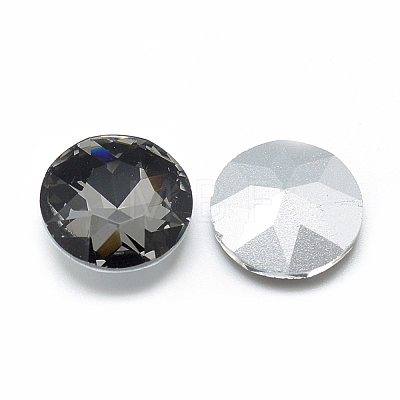 Pointed Back Glass Rhinestone Cabochons RGLA-T029-8mm-07-1