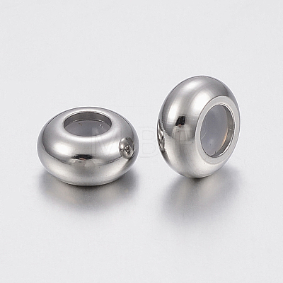 Tarnish Resistant 201 Stainless Steel Bead Spacers STAS-E149-06P-8mm-1