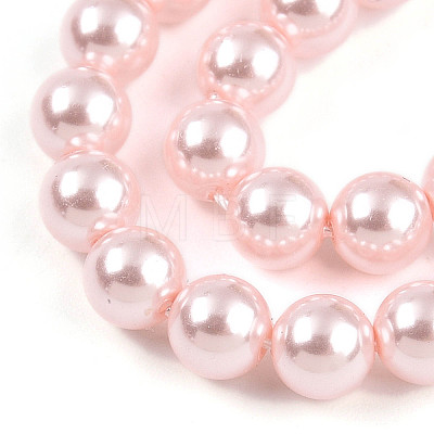 Baking Painted Pearlized Glass Pearl Bead Strands HY-N002-5mm-A10-1