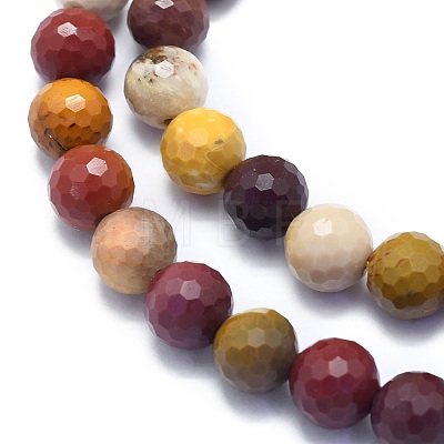 Natural Mookaite Beads Strands G-K310-A25-8mm-1