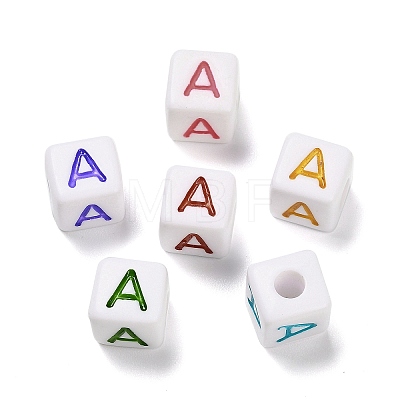 Opaque Acrylic Beads OACR-I022-01A-1