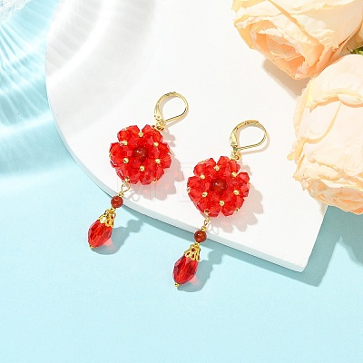 304 Stainless Steel Leverback Dangle Earrings EJEW-MZ00734-01-1