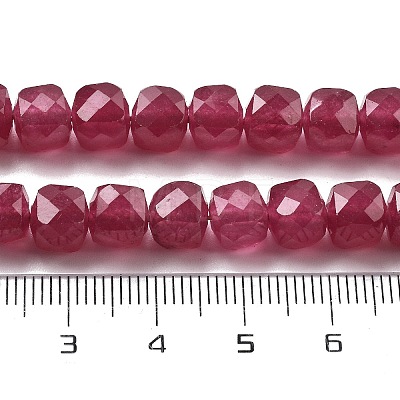 Natural Quartz Imitation Red Corundum Beads Strands G-C179-B09-01-1