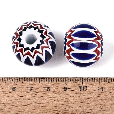 Handmade Millefiori Glass Rondelle Beads LA-N002-13A-1