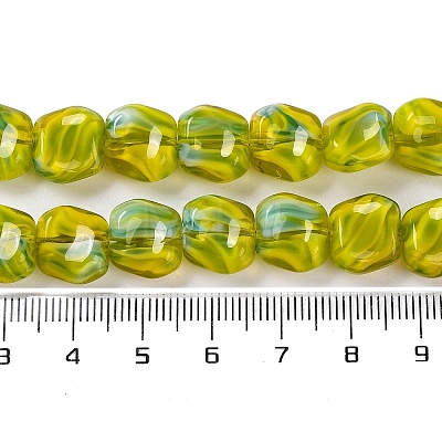 Handmade Milleflori Glass Beads Strands LAMP-M018-01A-02-1