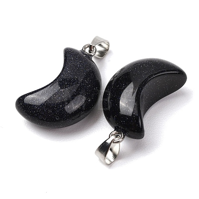 Synthetic Blue Goldstone Pendants G-F820-02L-14-1
