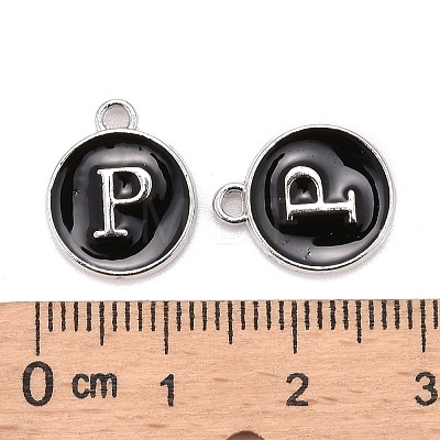 Platinum Plated Alloy Charms LS-ENAM-S118-02P-P-1