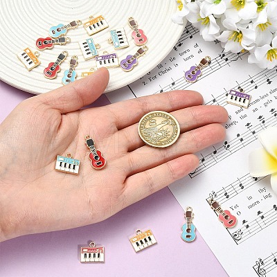 20Pcs 2 Styles Eco-Friendly Zinc Alloy Pendants ENAM-YW0008-29-1