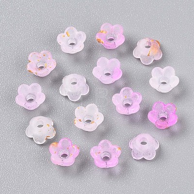 Frosted Transparent Acrylic Beads X-OACR-N137-72D-1
