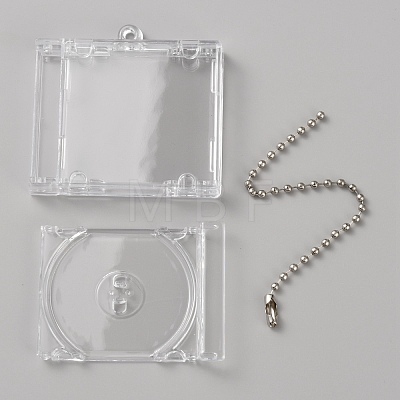 Rectangle Acrylic Mini CD Box Pendant Decorations KEYC-WH20004-31-1