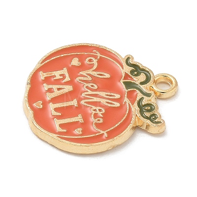 Thanksgiving Day Alloy Pendants X-ENAM-R007-01G-11-1
