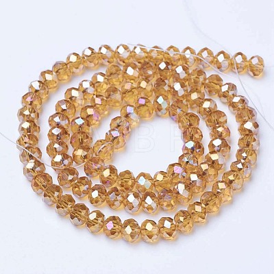 Electroplate Glass Beads Strands EGLA-A034-T8mm-B05-1