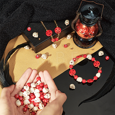  DIY Halloween Theme Bracelet Making Kits DIY-NB0006-94-1