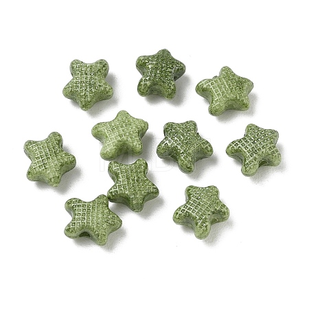 Vintage Handmade Porcelain Beads PR-CBA4F13-I03-1