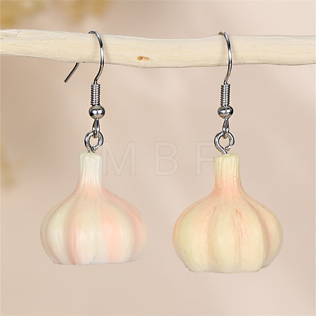 Cute Veggie Themed Dangle Earrings Food Shaped Plastic/Acrylic Jewelry for Women FS-WGF0750-03-1