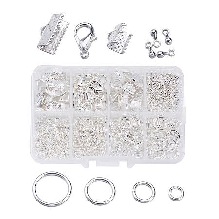 1Box Jewelry Findings 20PCS Alloy Lobster Claw Clasps FIND-X0001-S-B-1