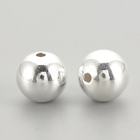 925 Sterling Silver Beads STER-S002-15-4mm-1