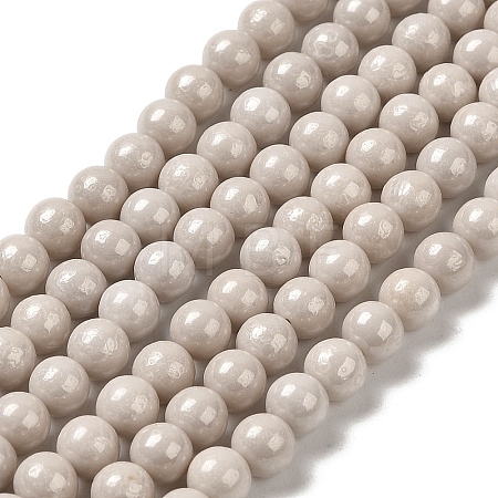 Cubic Zirconia Imitation Pearl Bead Strands ZIRC-P109-03C-01-1