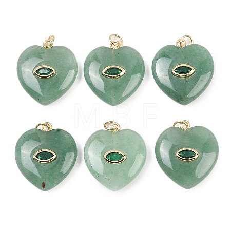 Natural Green Aventurine Pendants G-Z134-04B-1