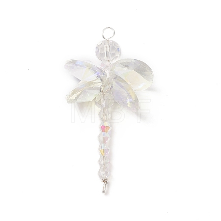 Dragonfly Glass Big Pendants PALLOY-JF01967-1