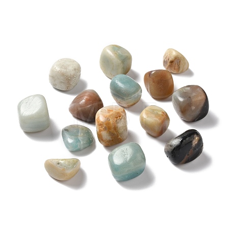 Natural Flower Amazonite Beads G-O029-08J-1