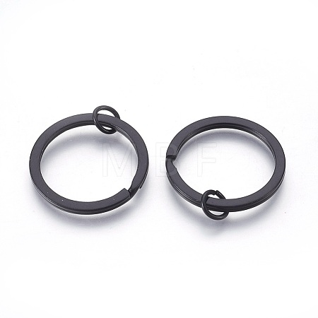 Spray Painted Iron Split Key Rings IFIN-L038-05-FF-1