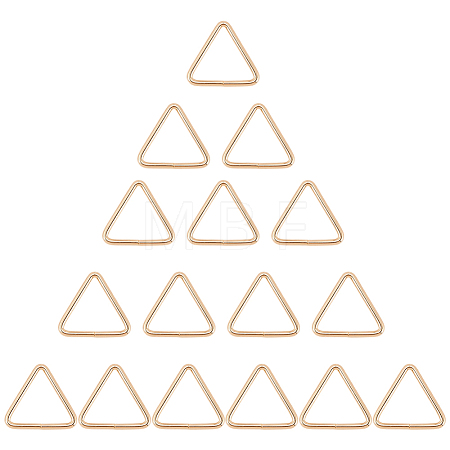 16Pcs Triangle Iron Linking Rings IFIN-CL0001-07KCG-1