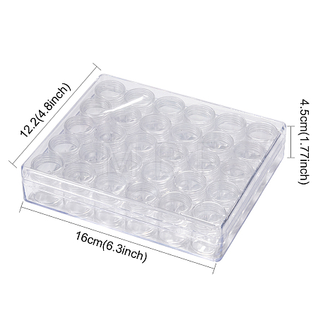 Clear Bead Organizer Storage Case X-C004Y-1