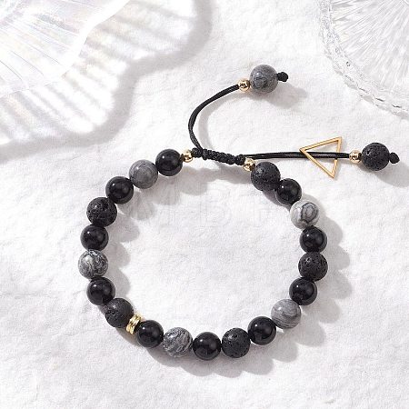 Natural Lava Rock BJEW-JB13014-1