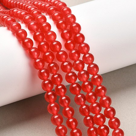 Natural & Dyed Malaysia Jade Bead Strands X-G-A146-6mm-A02-1