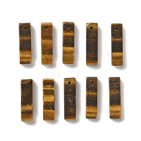 Natural Tiger Eye Pendants G-L593-01G-1