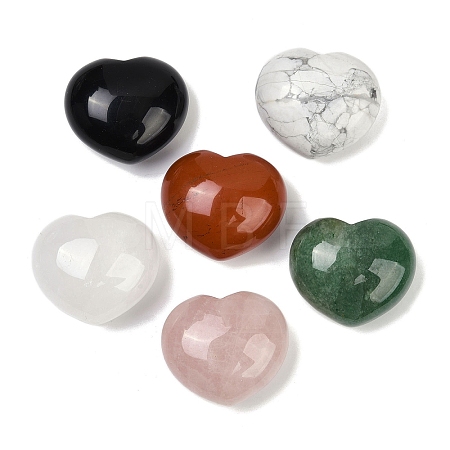 Heart Natural Mixed Stone Palm Stone G-C186-03-1
