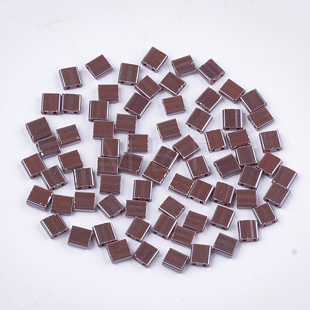 2-Hole Opaque Glass Seed Beads SEED-S023-27C-04-1