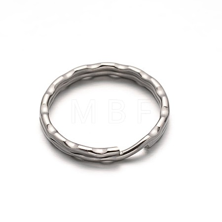 Tarnish Resistant 304 Stainless Steel Split Key Rings STAS-M216-08-1