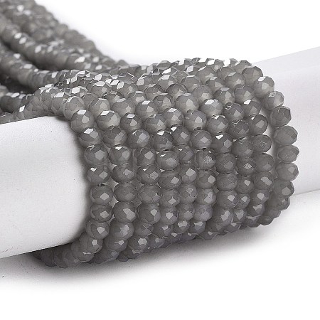 Baking Paint Imitation Jade Glass Bead Strands DGLA-A034-J4MM-A43-1